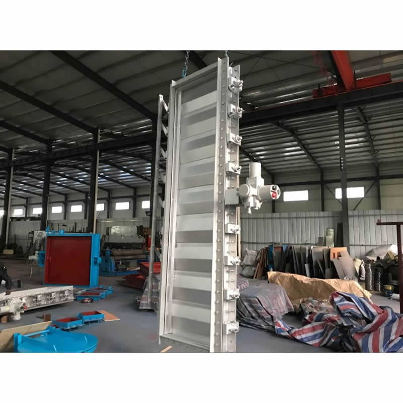 Electric baffle air volume adjustment multi-leaf air valve