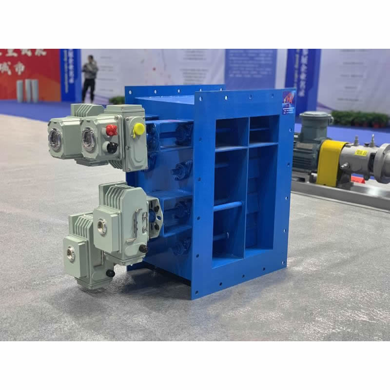 Electric rectangular flap damper
