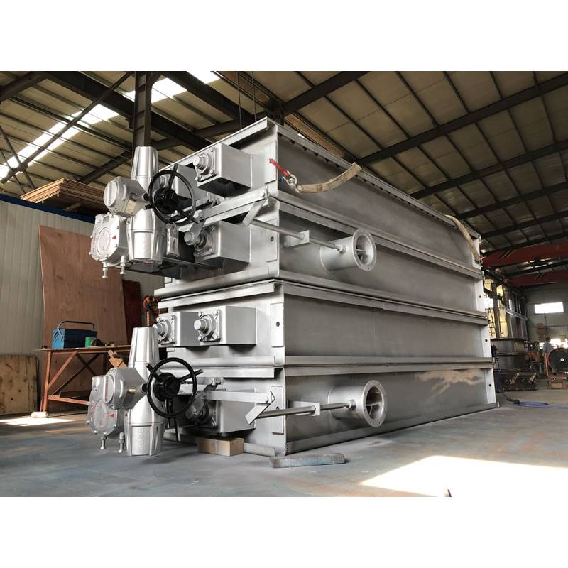 Desulfurization baffle damper