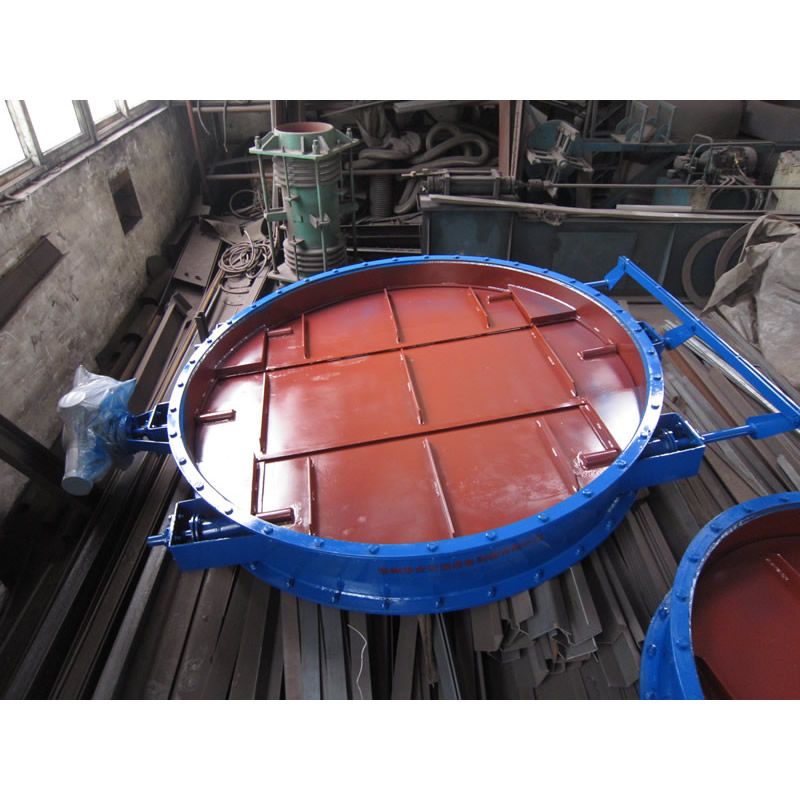 Circular double-layer single baffle desulfurization damper