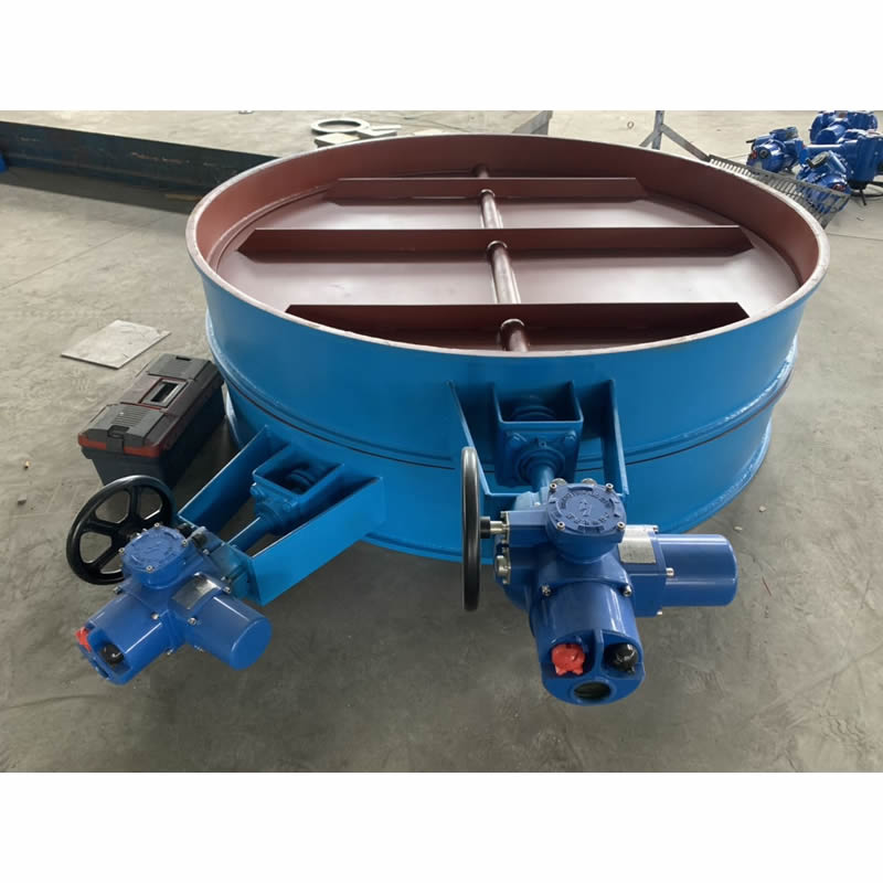 Electric flue gas valve