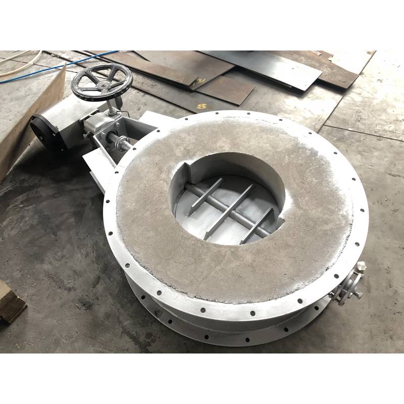 High temperature castable round damper