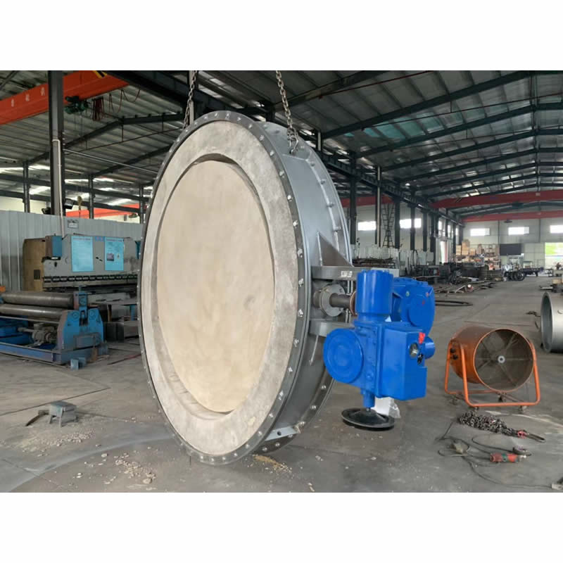 High temperature baffle damper