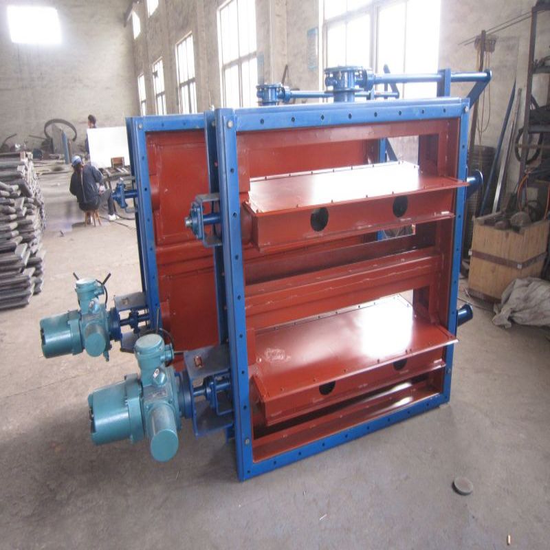 Desulfurization double-layer shutter baffle door
