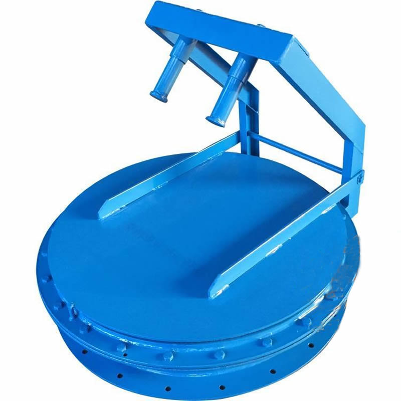 Explosion-proof door with spring back