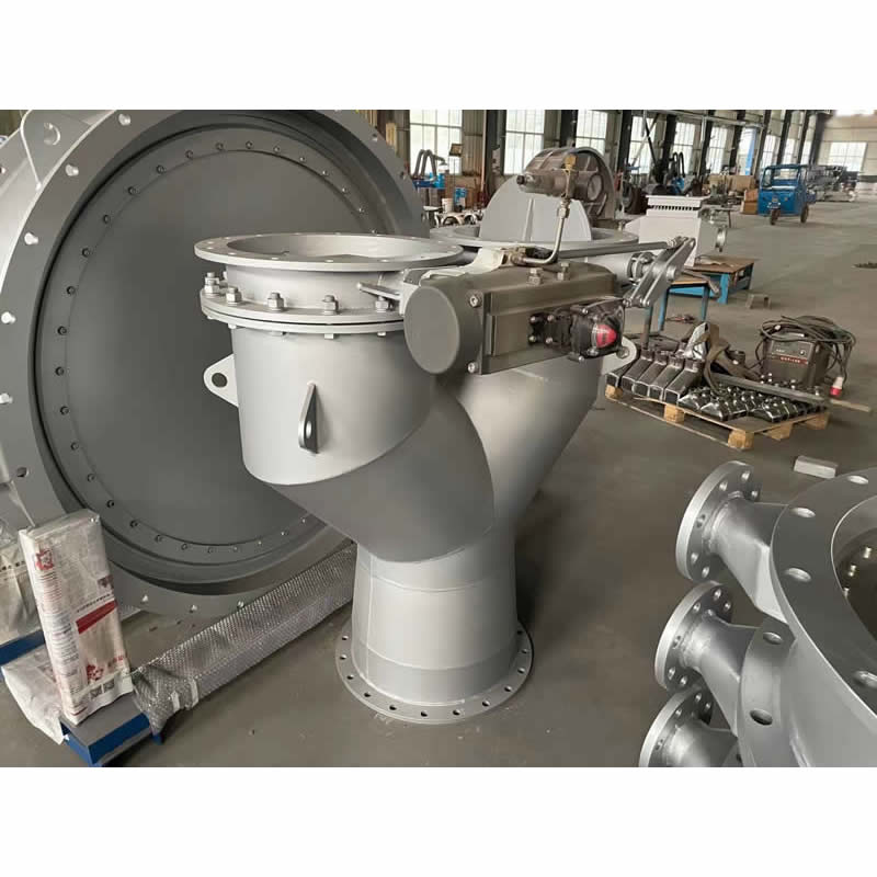 Three-way hot air regulating air volume valve