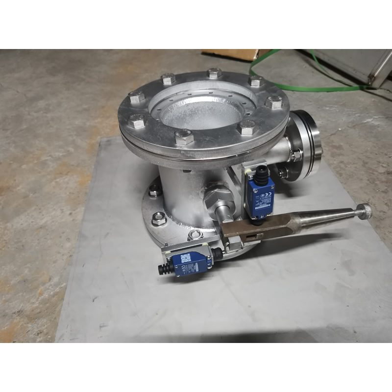 Marine high temperature flue gas signal feedback valve