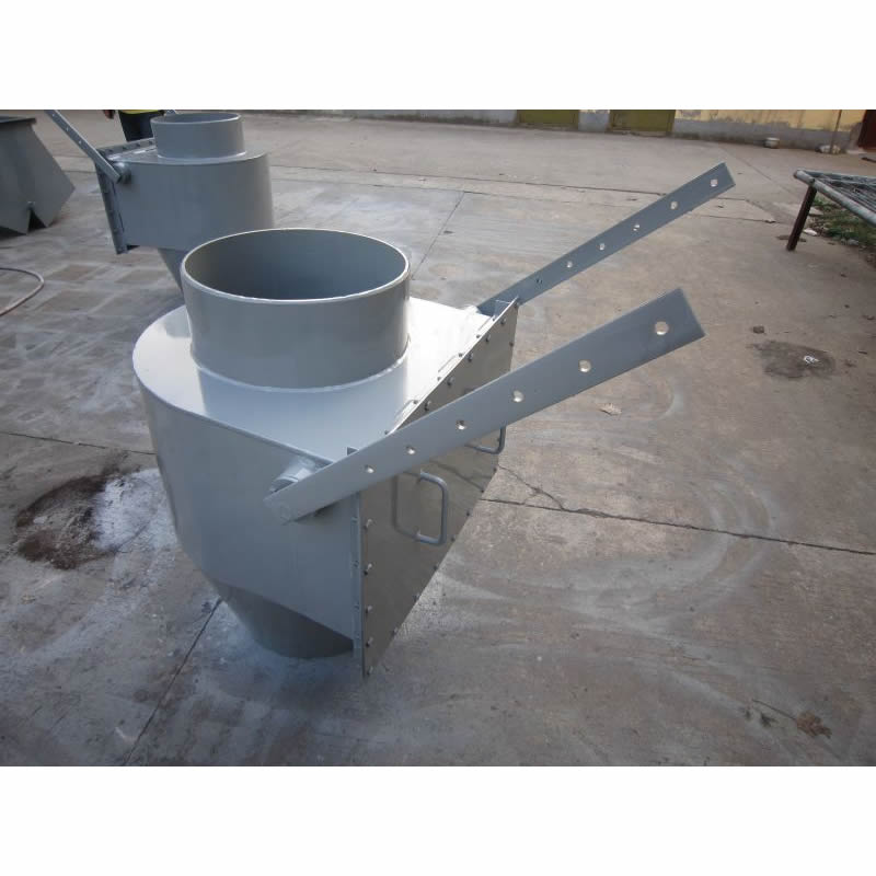 Inclined plate air lock